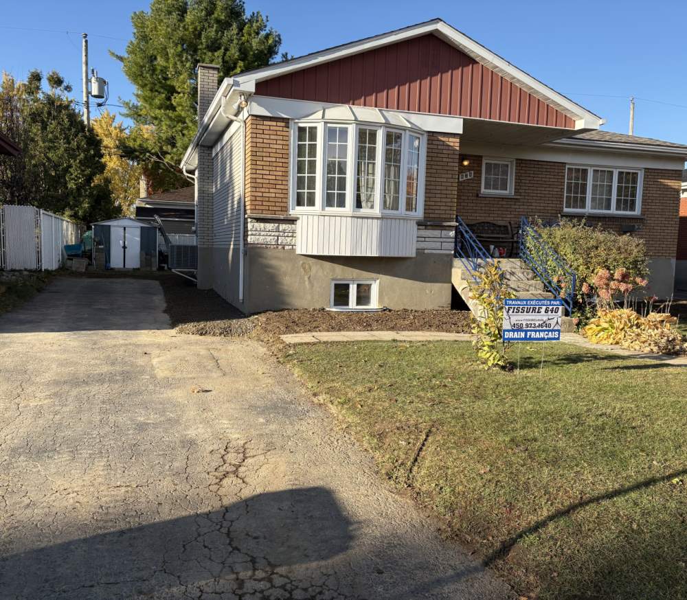French drain North Shore Montreal Laval St-Eustache St-Therese Terrebonne