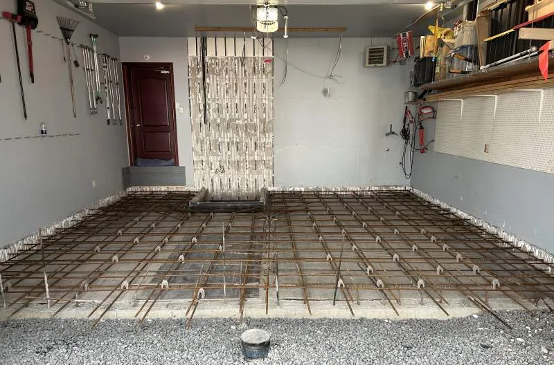 Remplacement de dalle de béton de garages